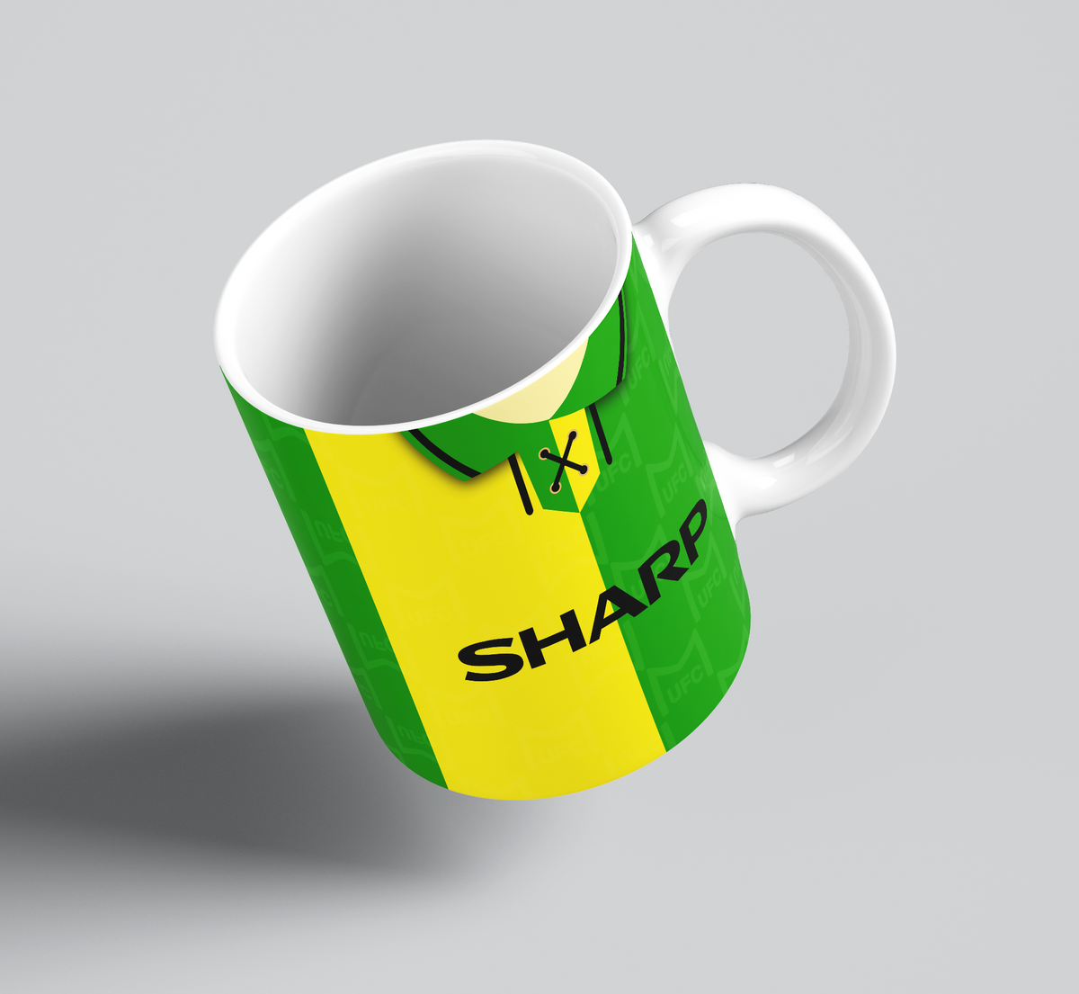 Personalised Retro Man Utd Mug - Any Name and Number