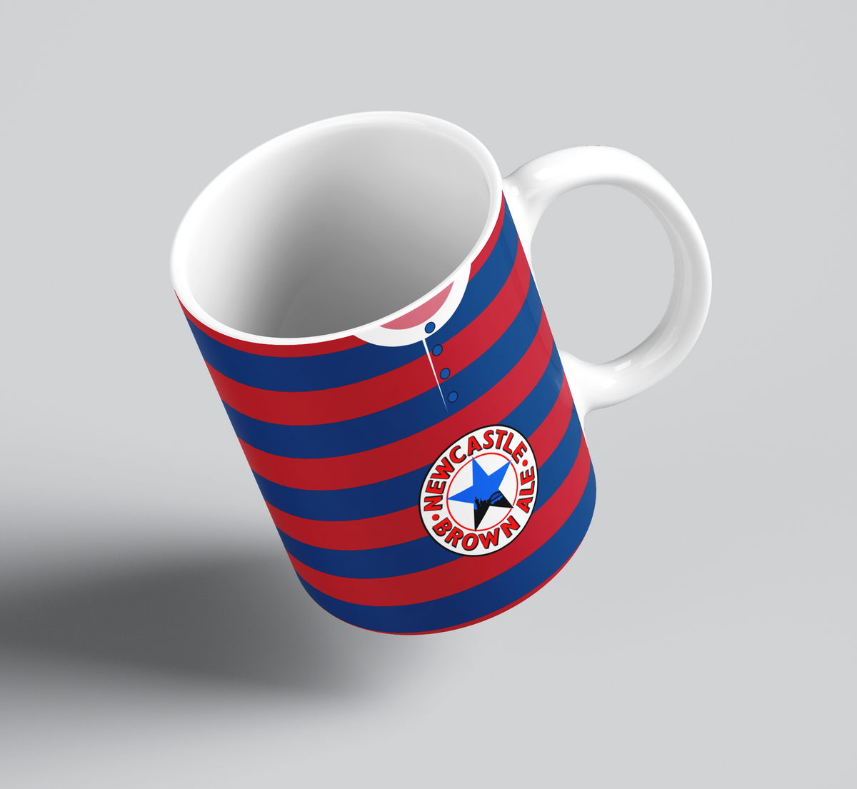 Personalised Retro Newcastle Away Shirt Mug - Any Name and Number