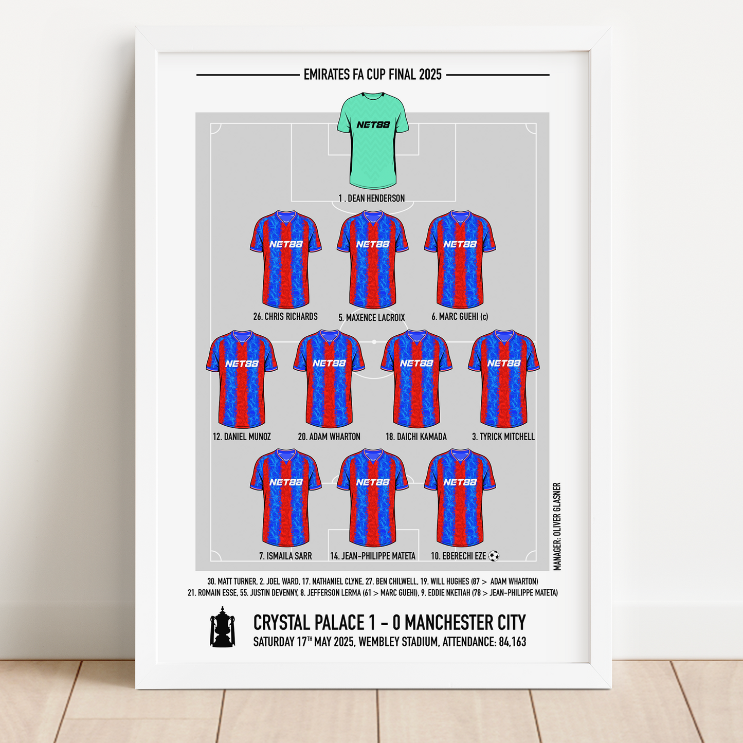 Crystal Palace FA Cup Final Print