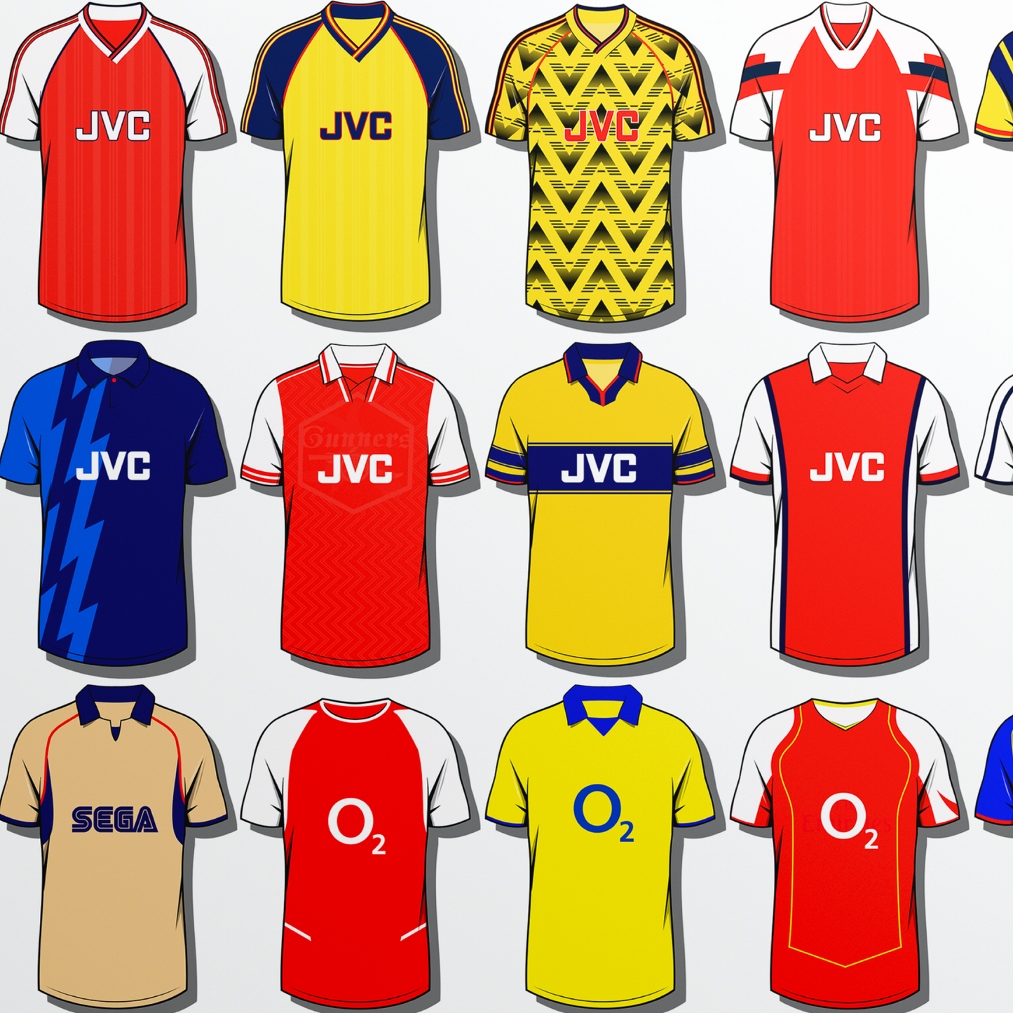 Arsenal Shirts Print