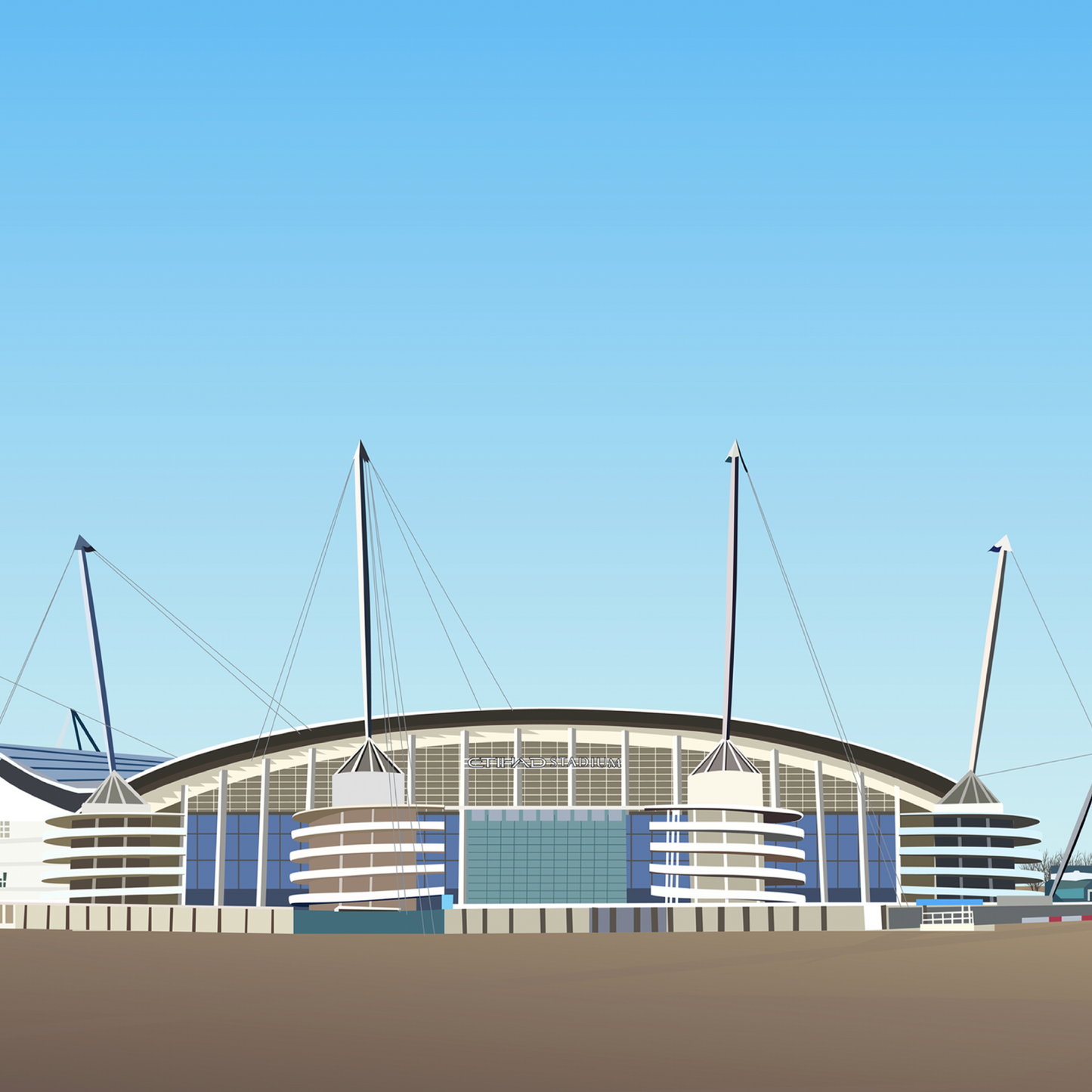 Etihad Stadium Print - Man City - Manchester City