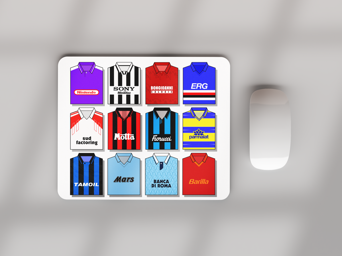 90s Serie A Shirts Mouse Mat