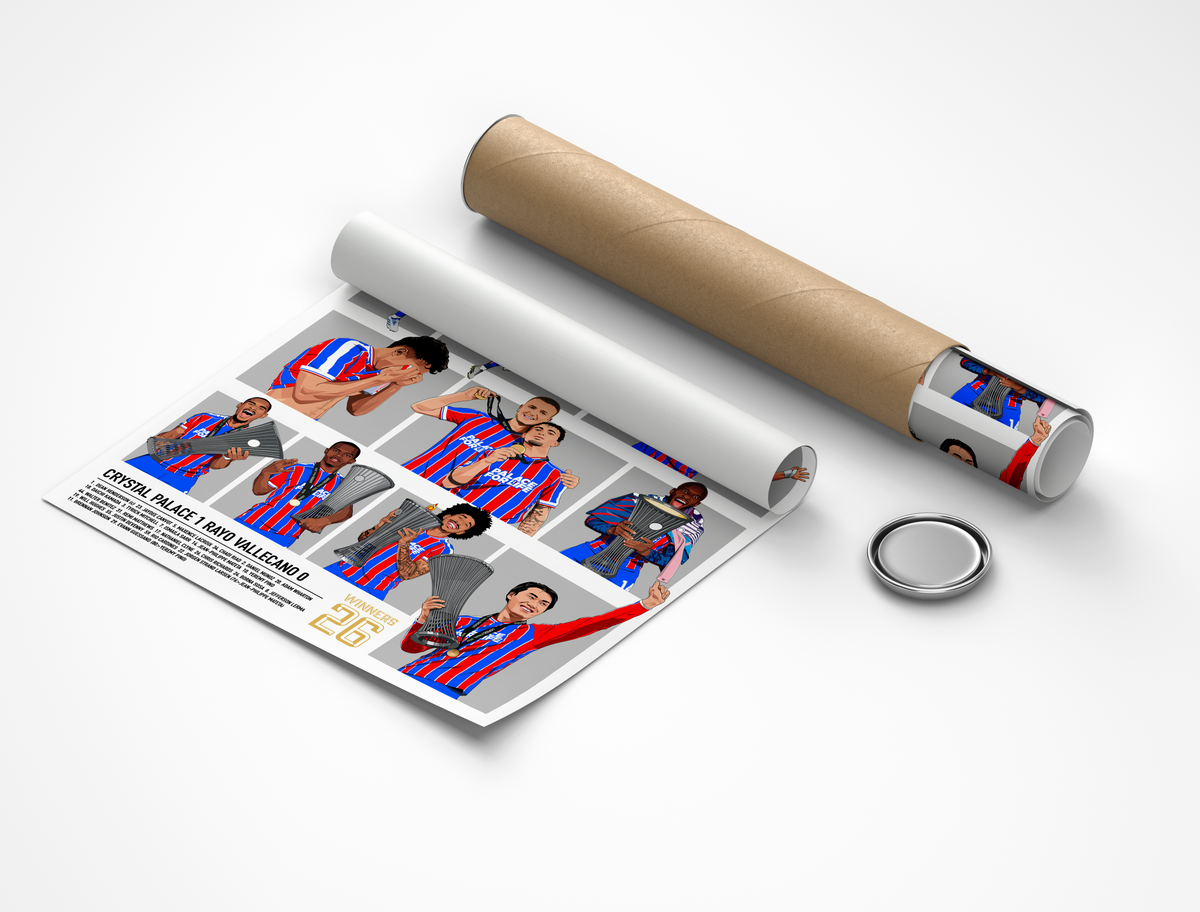 Crystal Palace 'Silverware in Saxony' Conference League Final Print