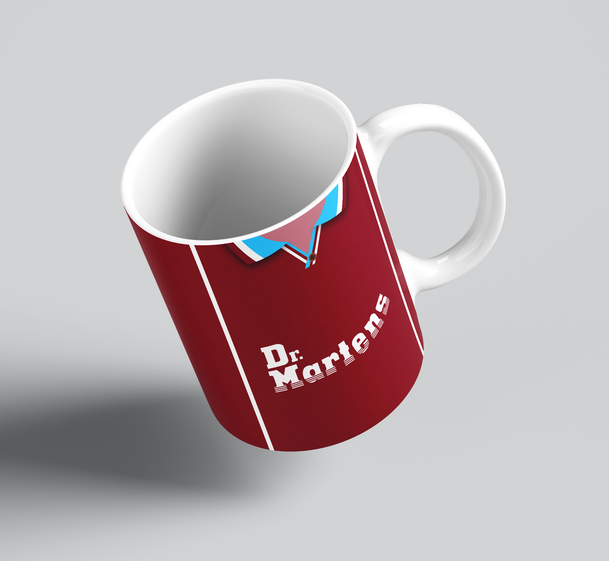 Personalised Retro West Ham Mug - Any Name and Number