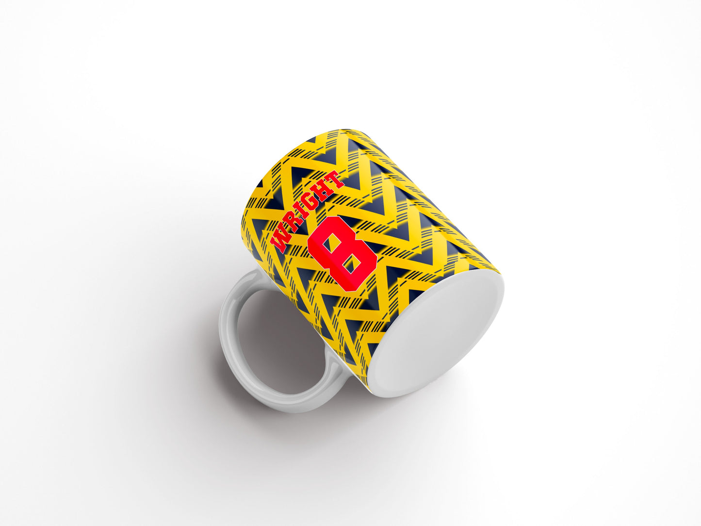 Personalised Retro Arsenal Mug - Any Name and Number