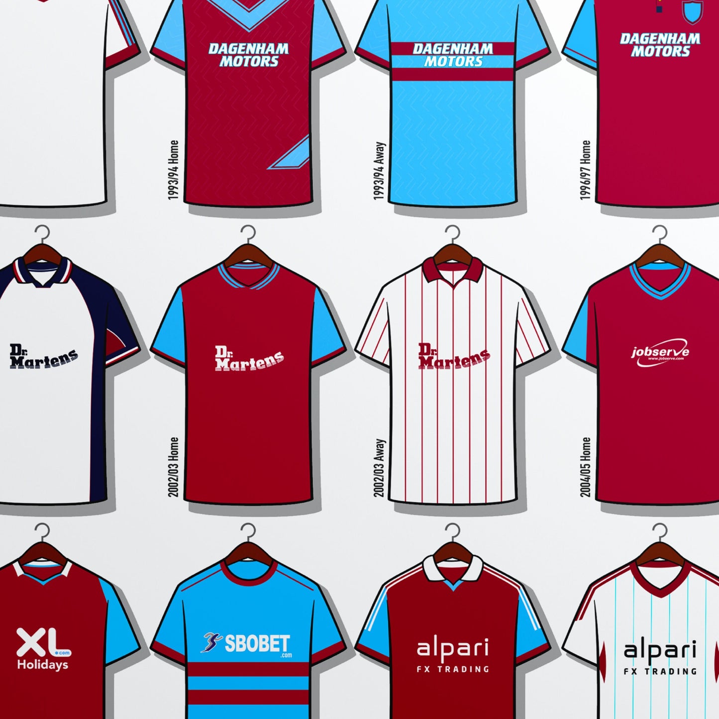 West Ham Shirts Print