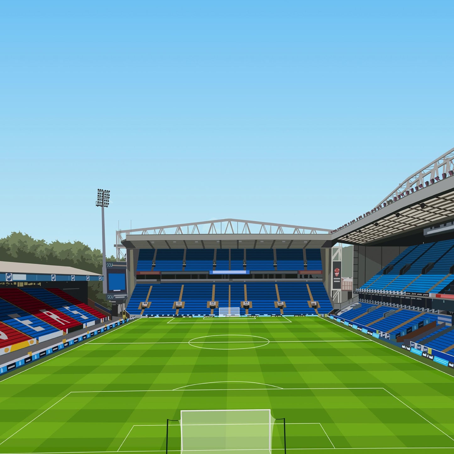 Ewood Park Stadium Print - Blackburn