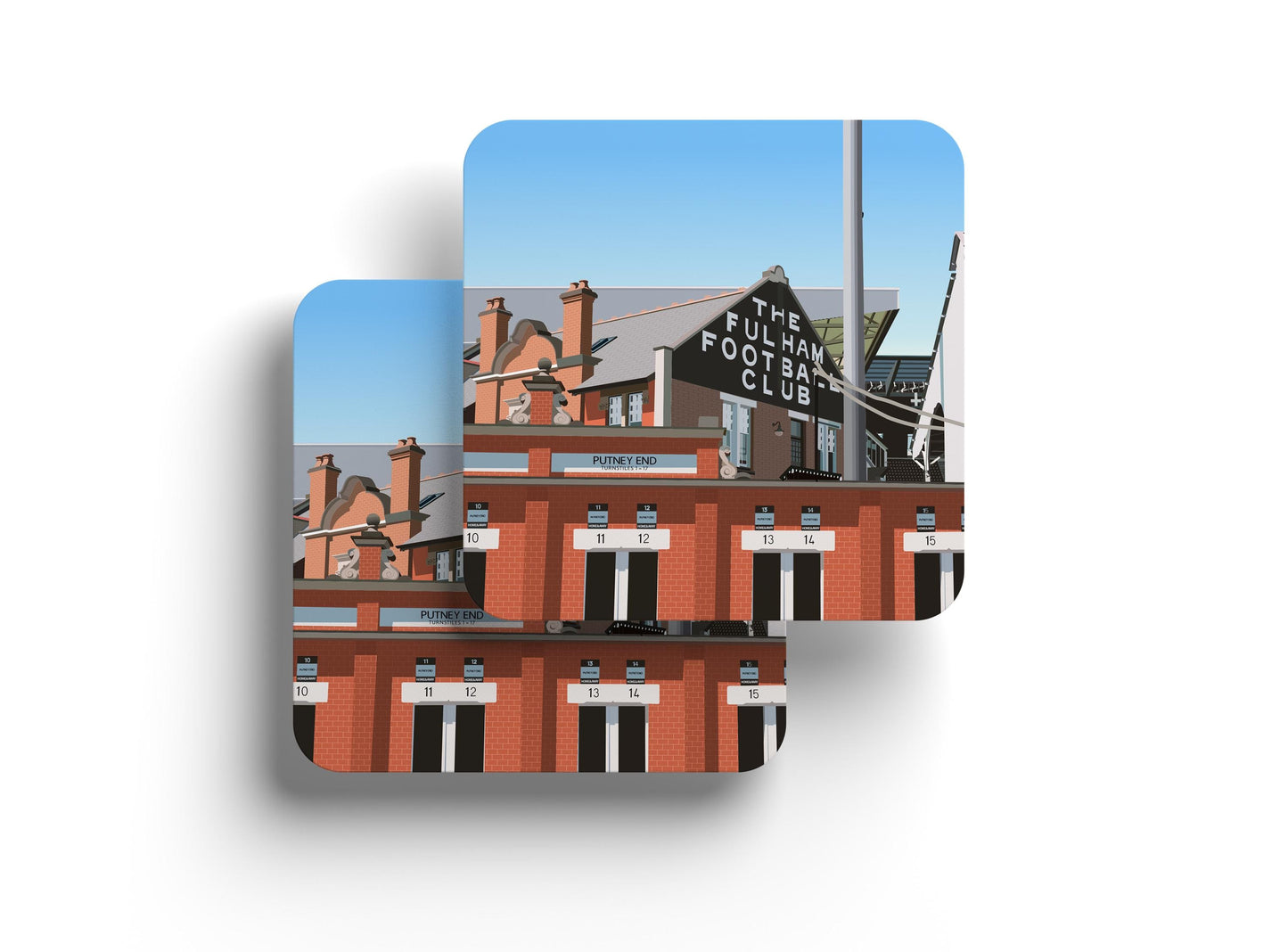 Craven Cottege Stadium Coasters - Fulham