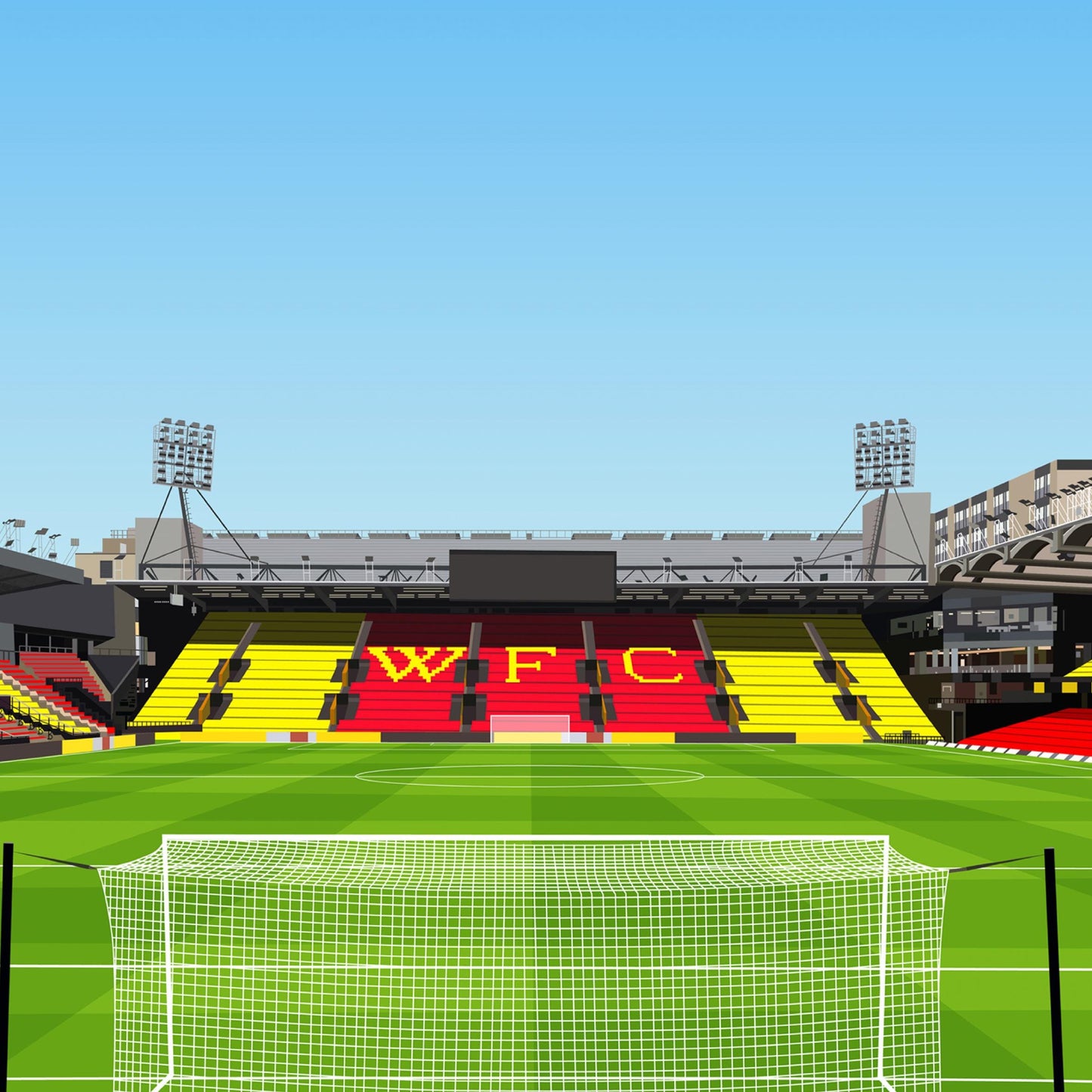 Vicarage Road Stadium Print - Watford