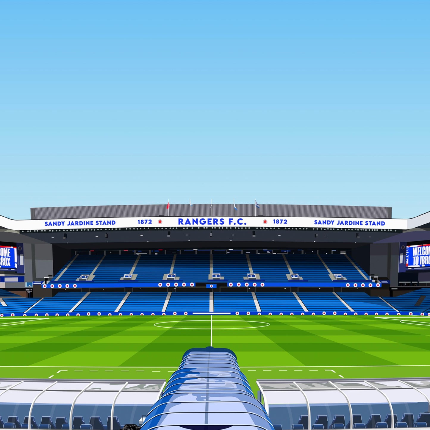 Ibrox Stadium Print