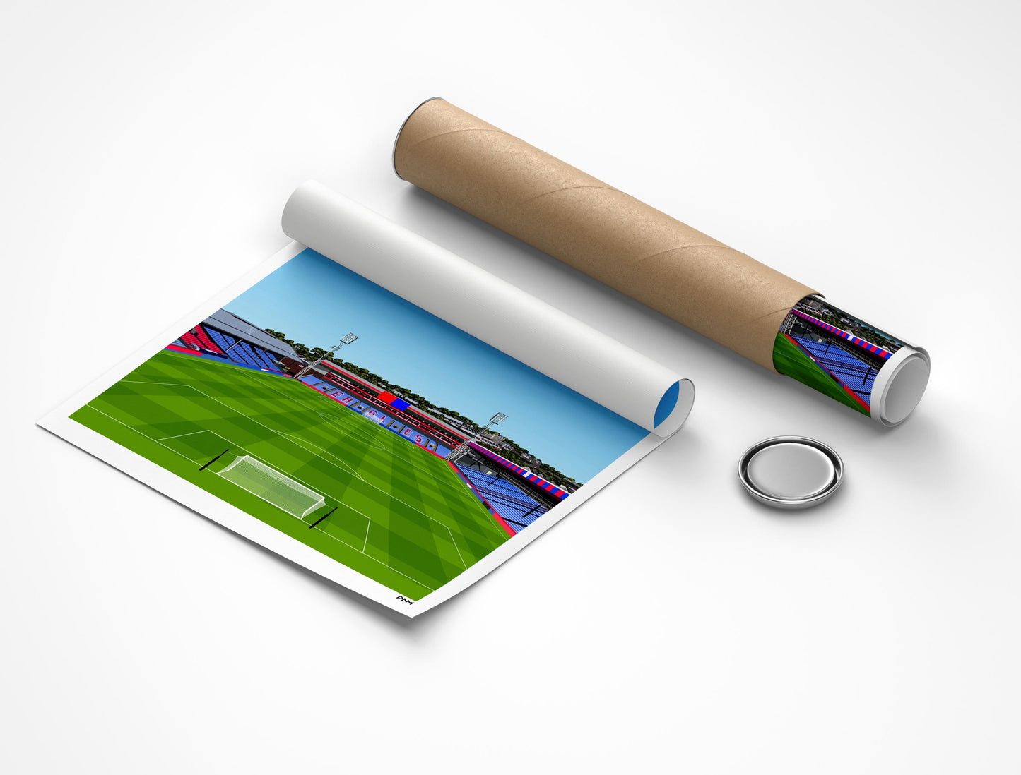 View From The Holmesdale Road Stand Print - Crystal Palace - Selhurst Park