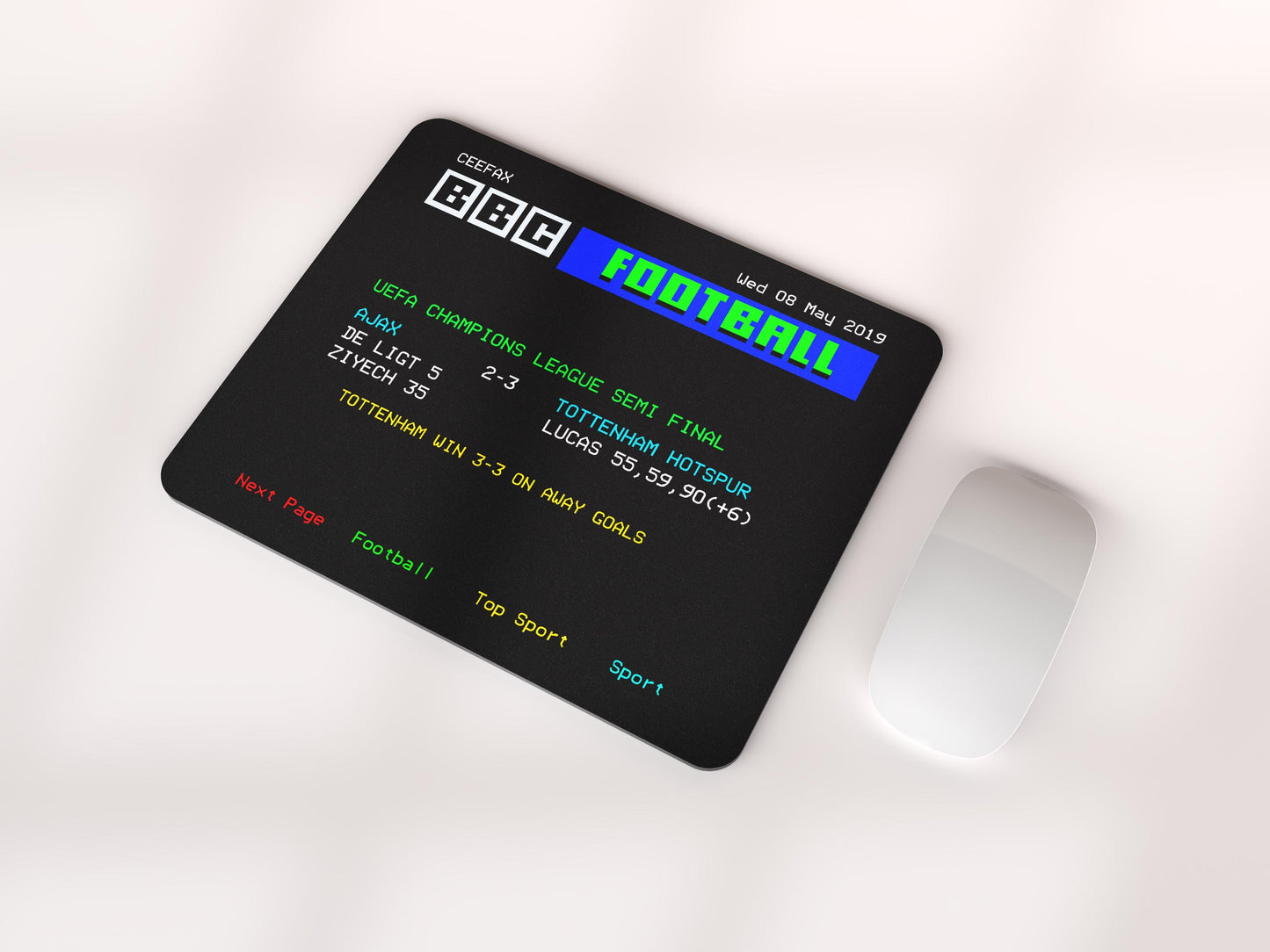 Personalised Retro Ceefax Mouse Mat