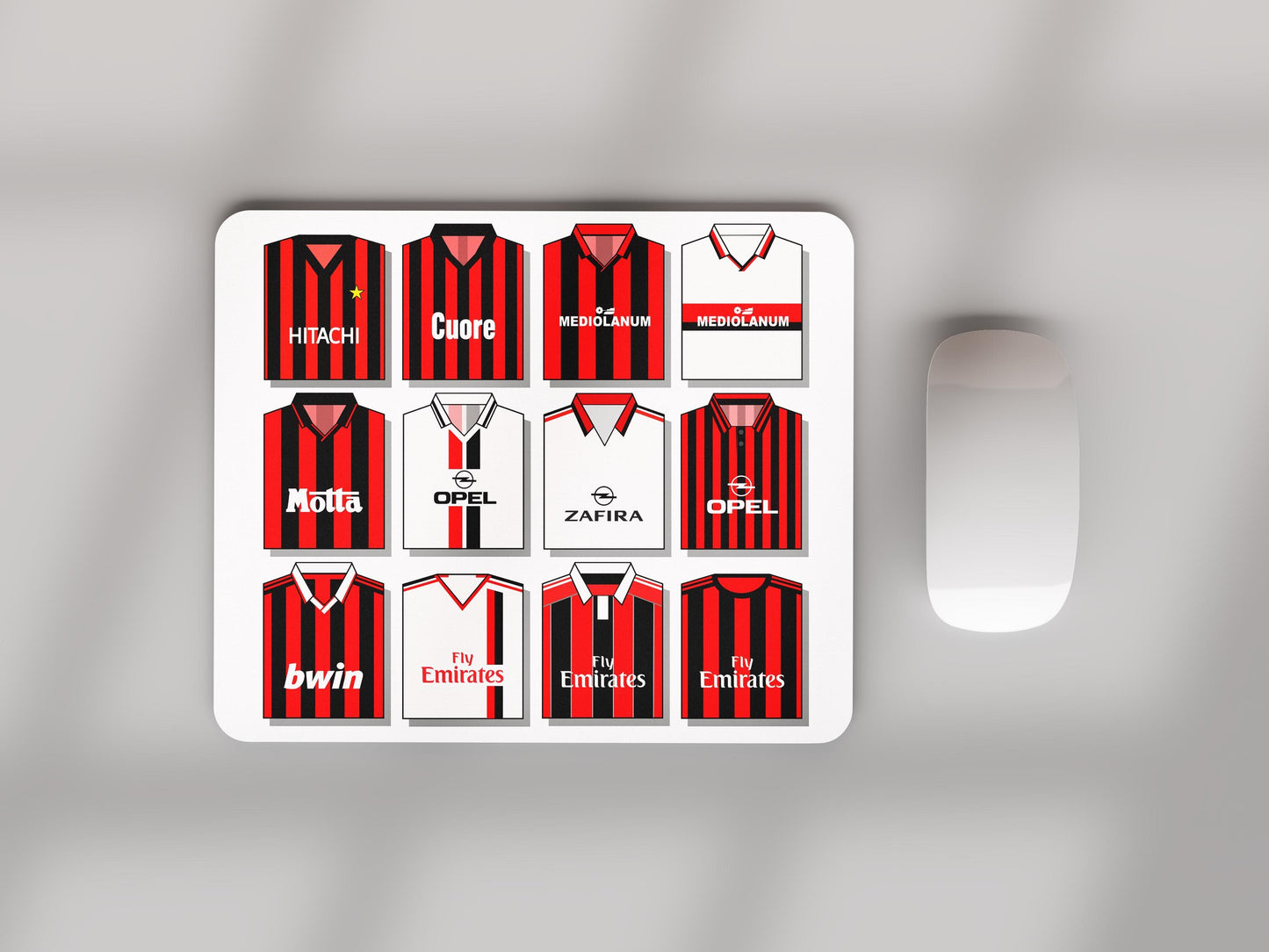 AC Milan Shirts Mouse Mat