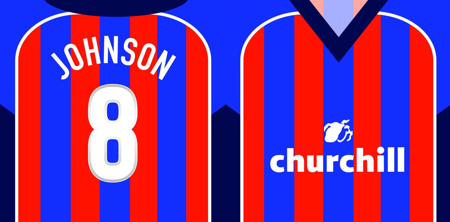 Personalised 2002/03 retro Crystal Palace Mug - Any Name and Number
