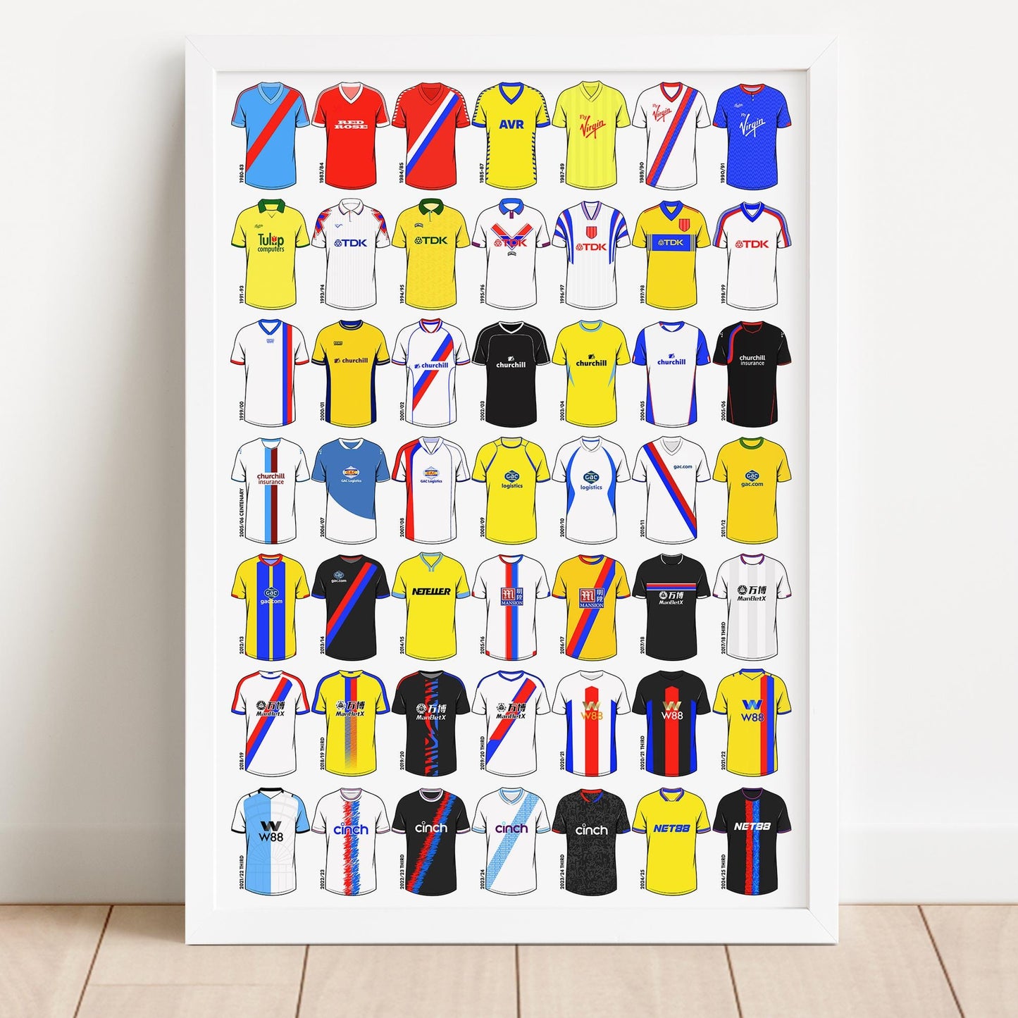 Crystal Palace Away Shirts Print