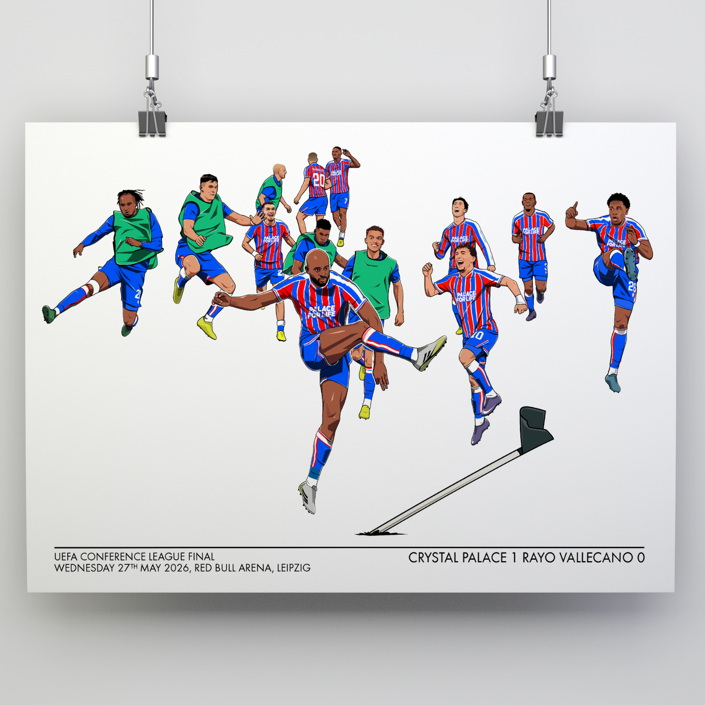 Crystal Palace Conference League Final Celebration Print