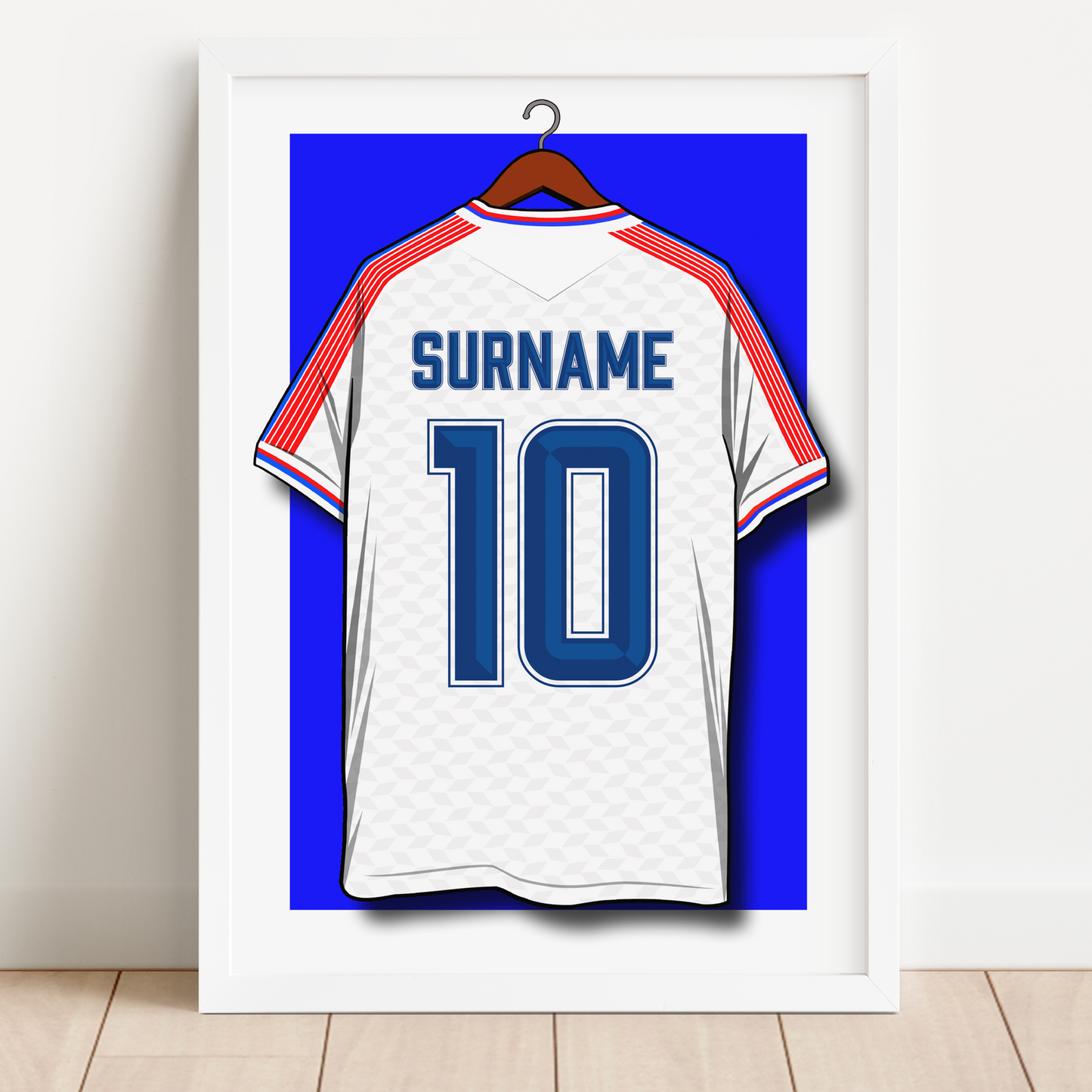 Personalised Crystal Palace 2026/27 Shirt Print. Any Name Shirt, Name & Number