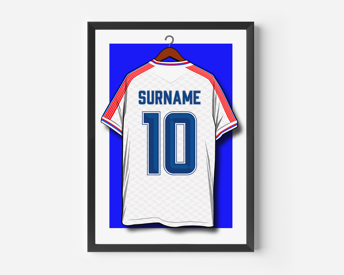 Personalised Crystal Palace 2026/27 Shirt Print. Any Name Shirt, Name & Number