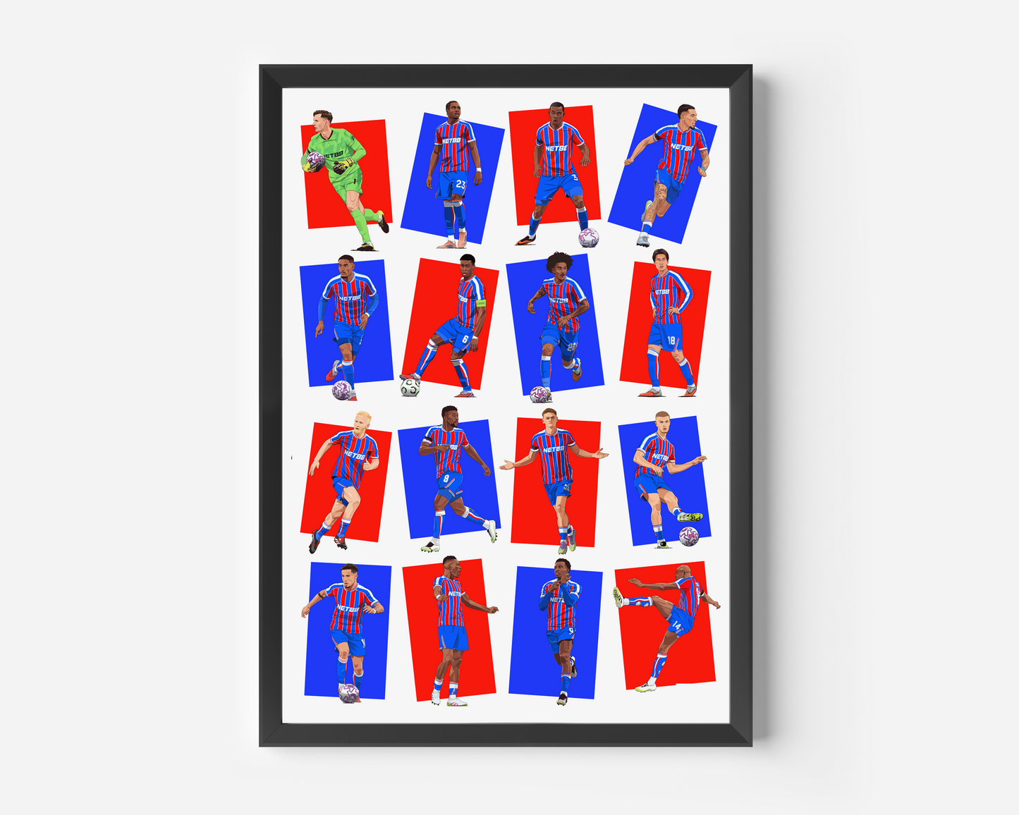Crystal Palace 25/26 Squad Print