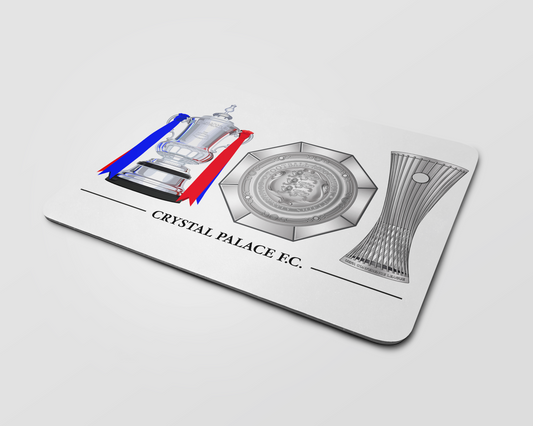 Crystal Palace Three Trophies Mouse Mat