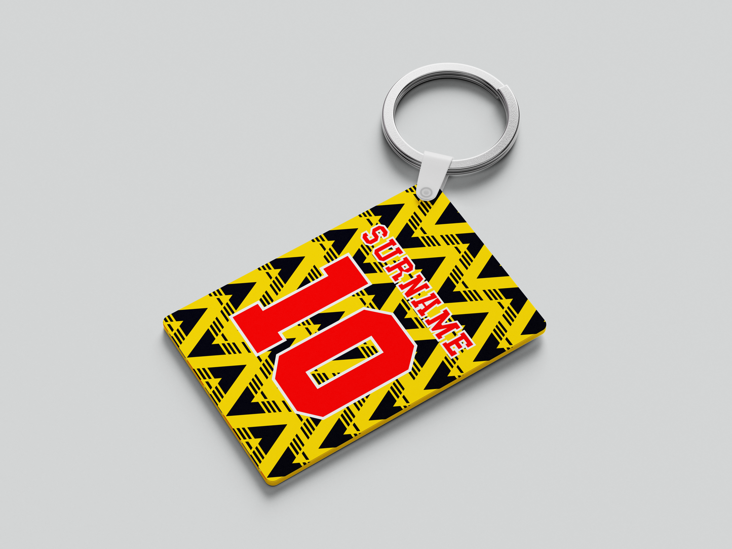 Personalised Retro Arsenal Keyring