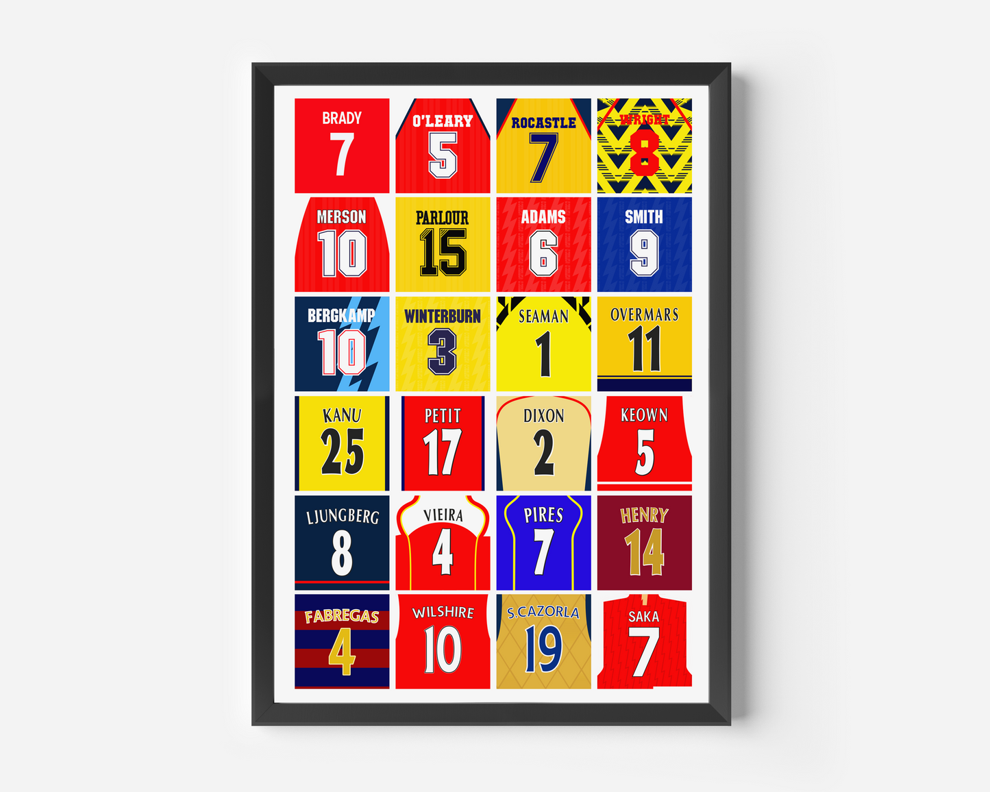 Arsenal Legends Shirts Print