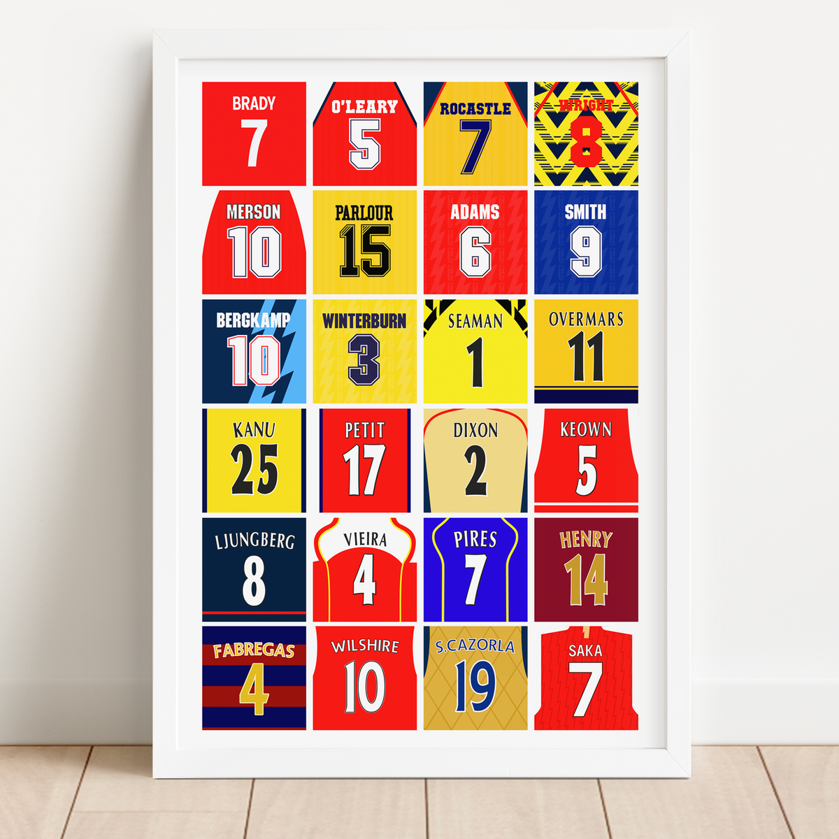 Arsenal Legends Shirts Print