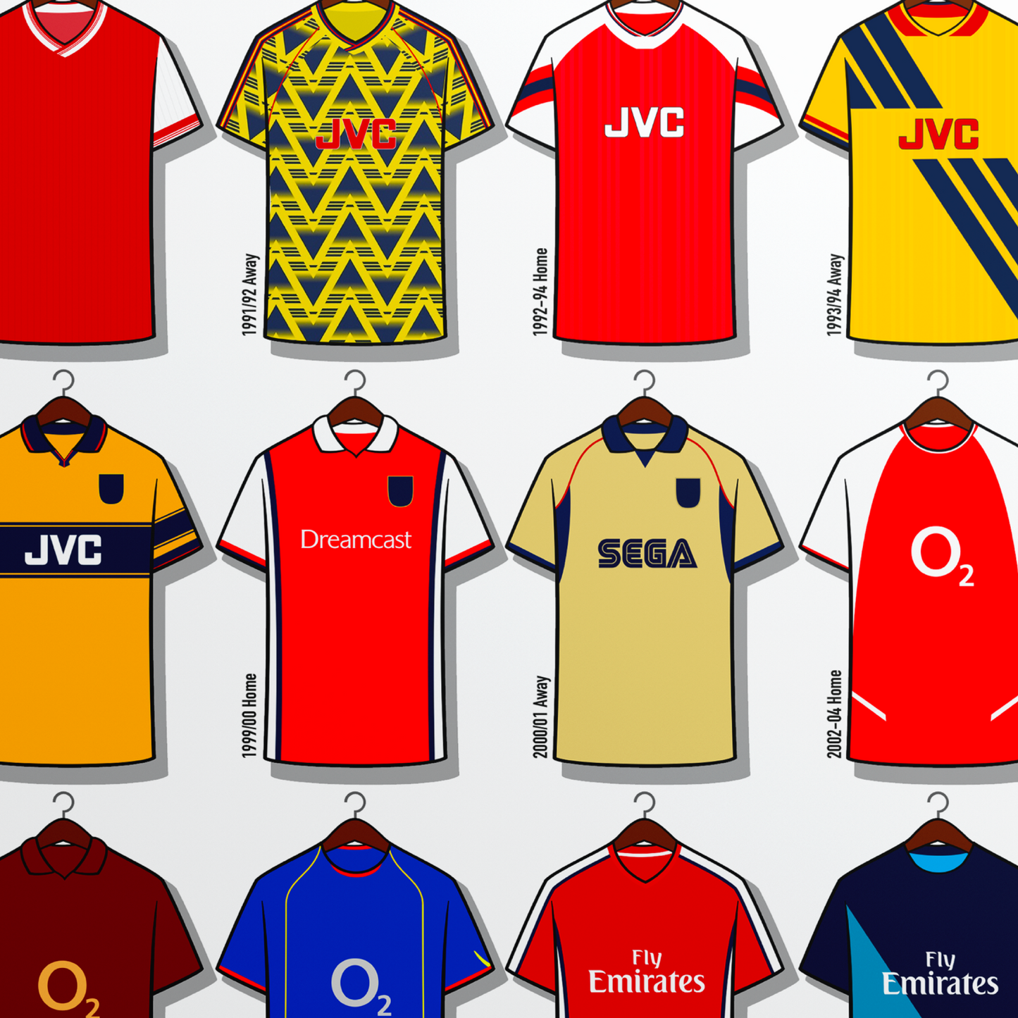 Arsenal Shirts Print