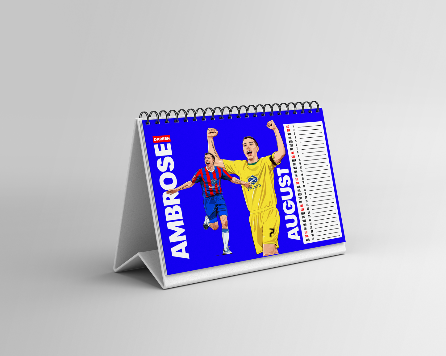 Palace Classic Players 2026 Desk Calendar