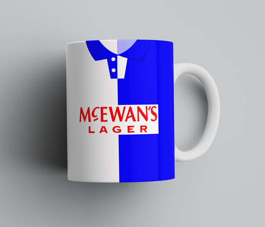 Personalised Retro Blackburn Rovers Mug - Any Name and Number