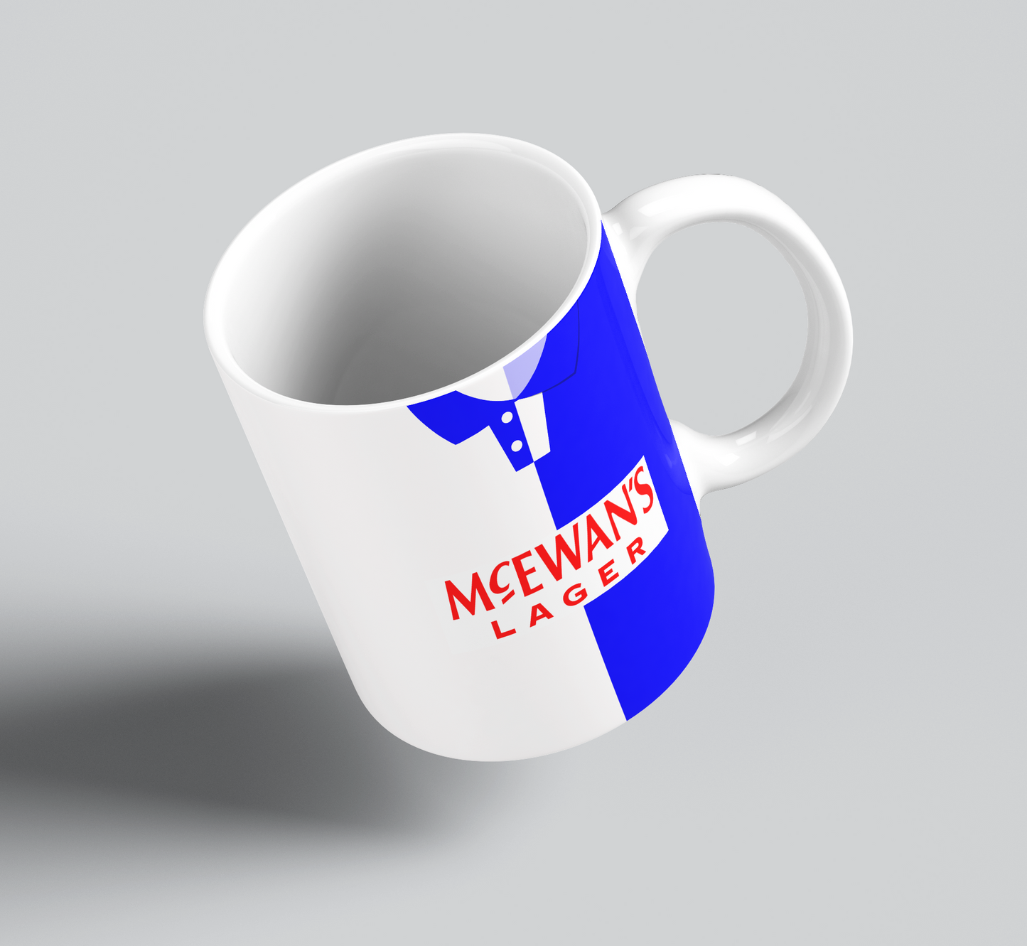 Personalised Retro Blackburn Rovers Mug - Any Name and Number