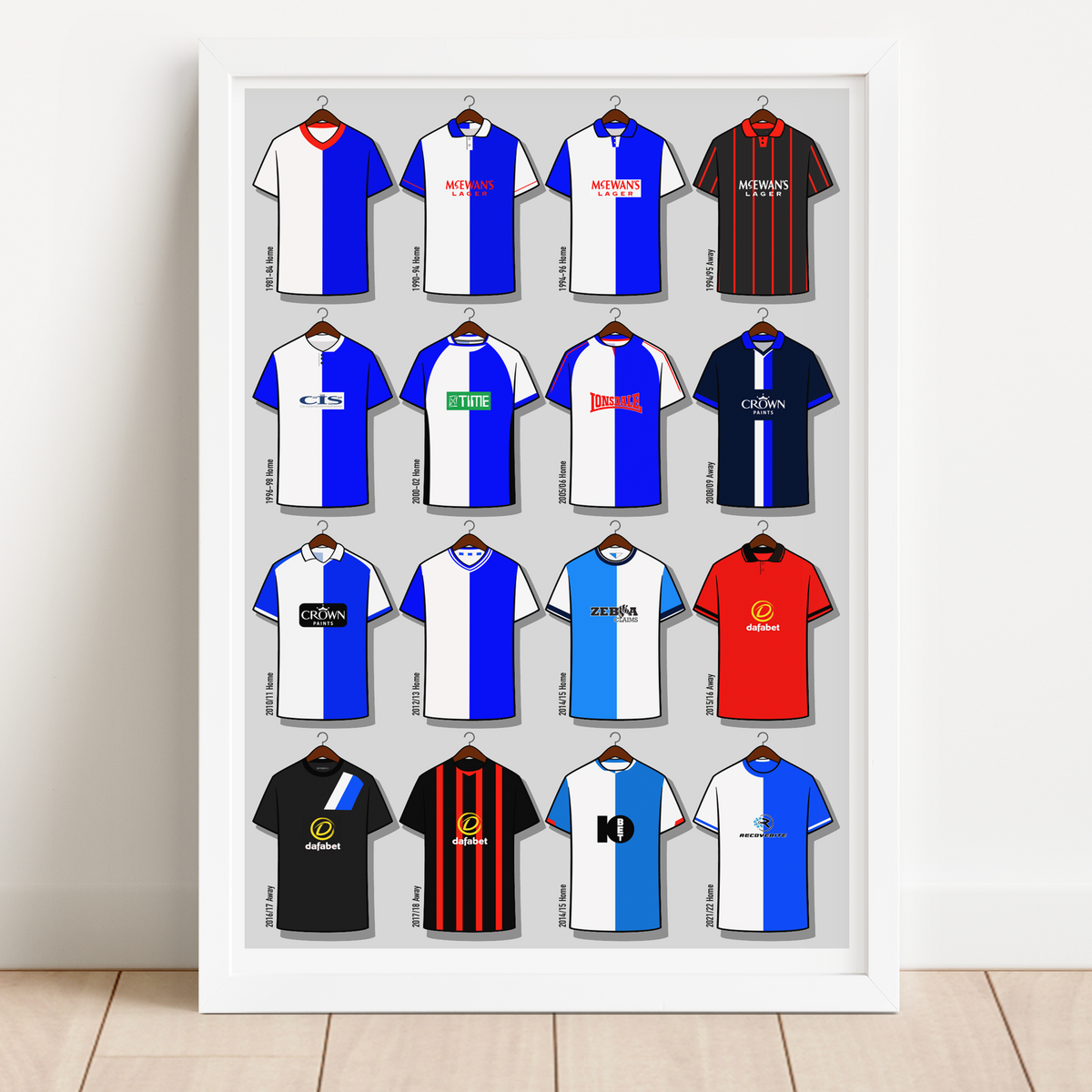 Blackburn Rovers Shirts Print