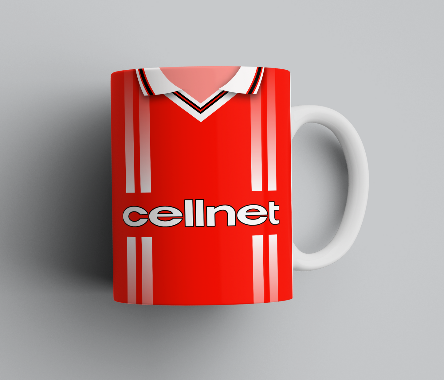 Personalised Retro Middlesborough Mug - Any Name and Number