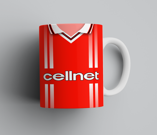 Personalised Retro Middlesborough Mug - Any Name and Number