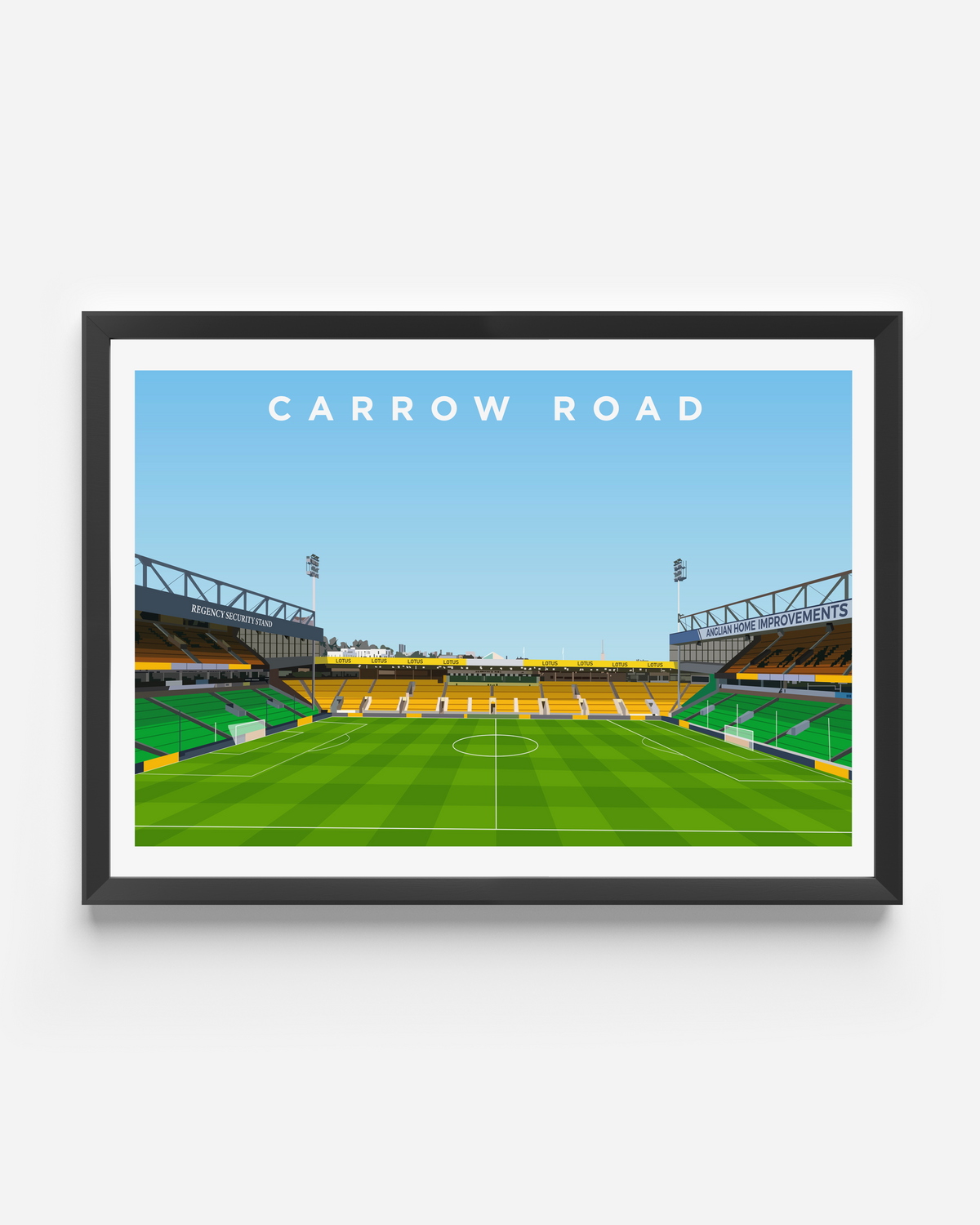 Carrow Road Stadium Print