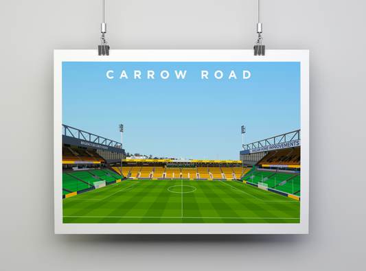 Carrow Road Stadium Print