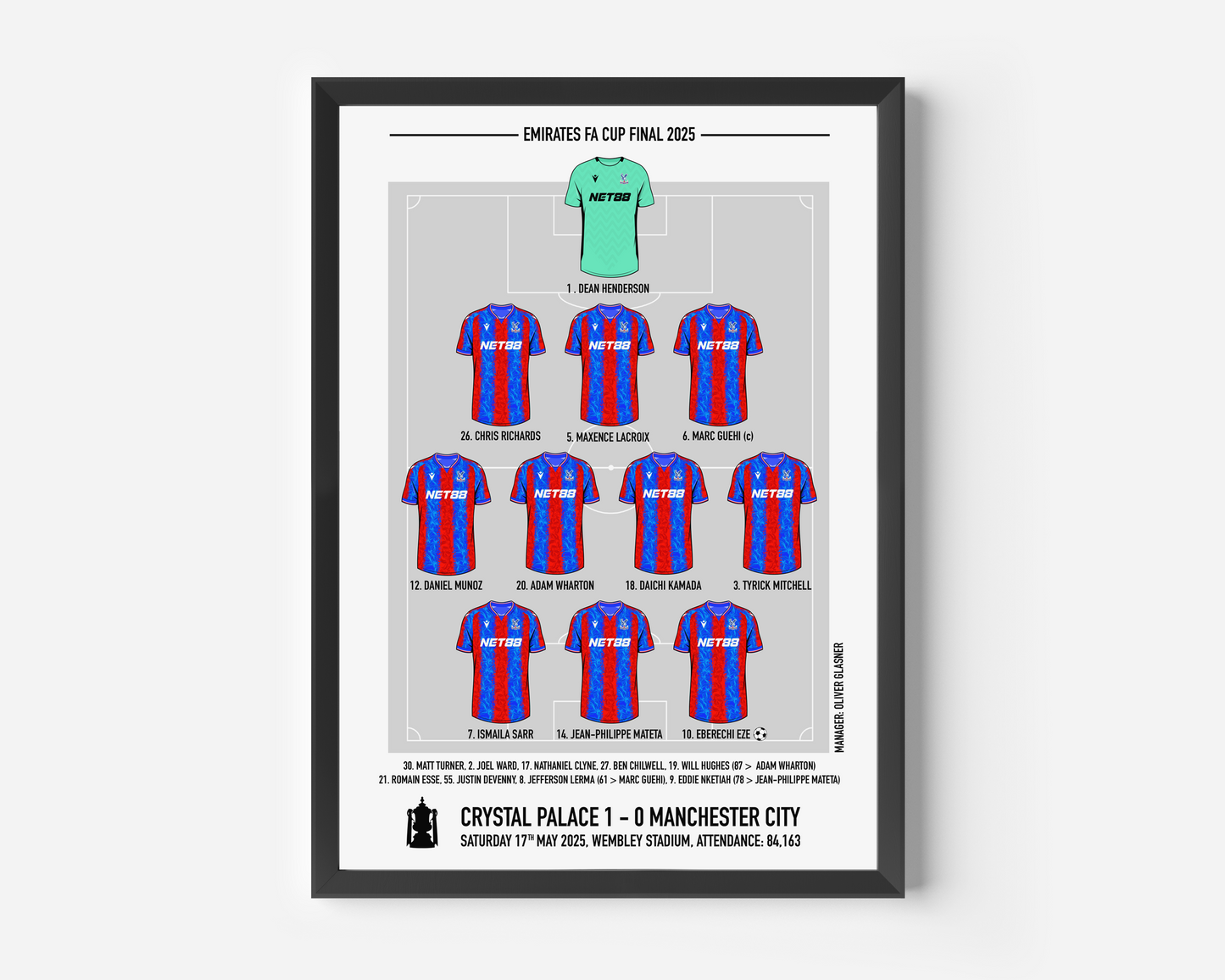Crystal Palace FA Cup Final Print