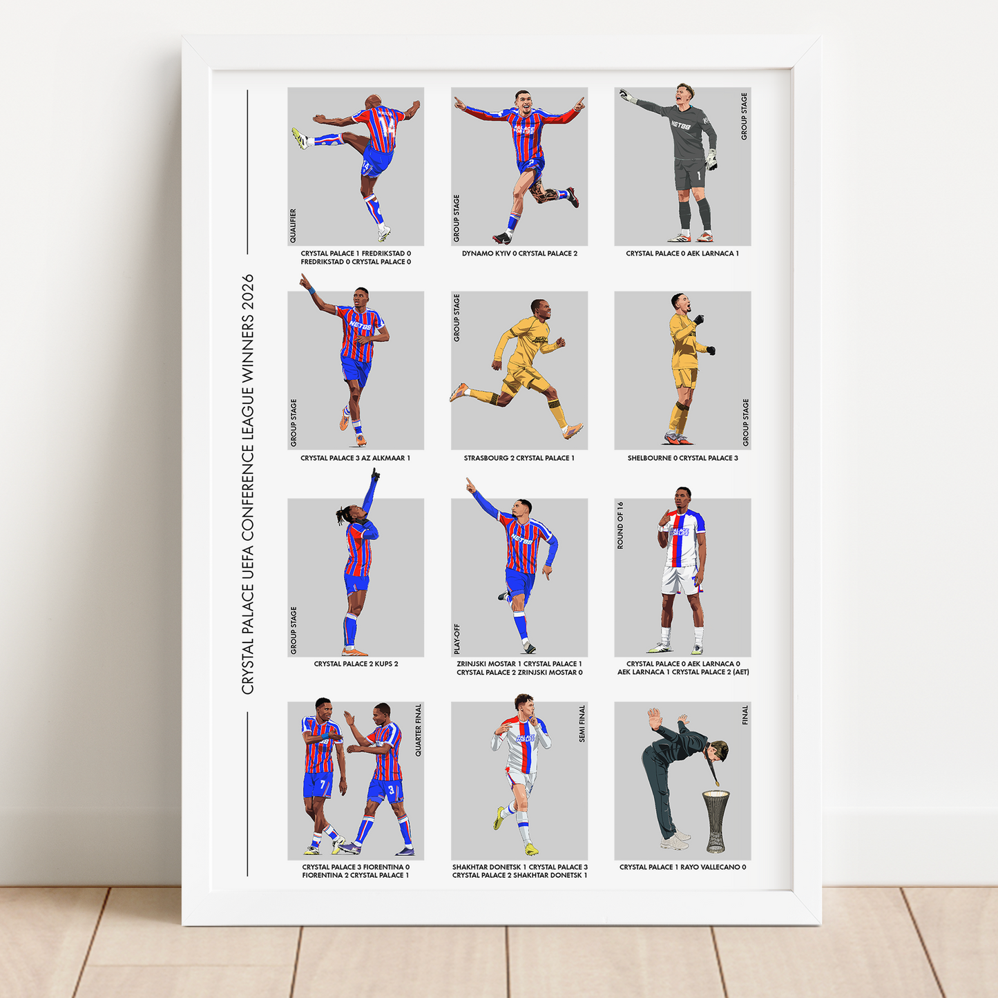 Crystal Palace Conference League 'The Road to Leipzig' Print