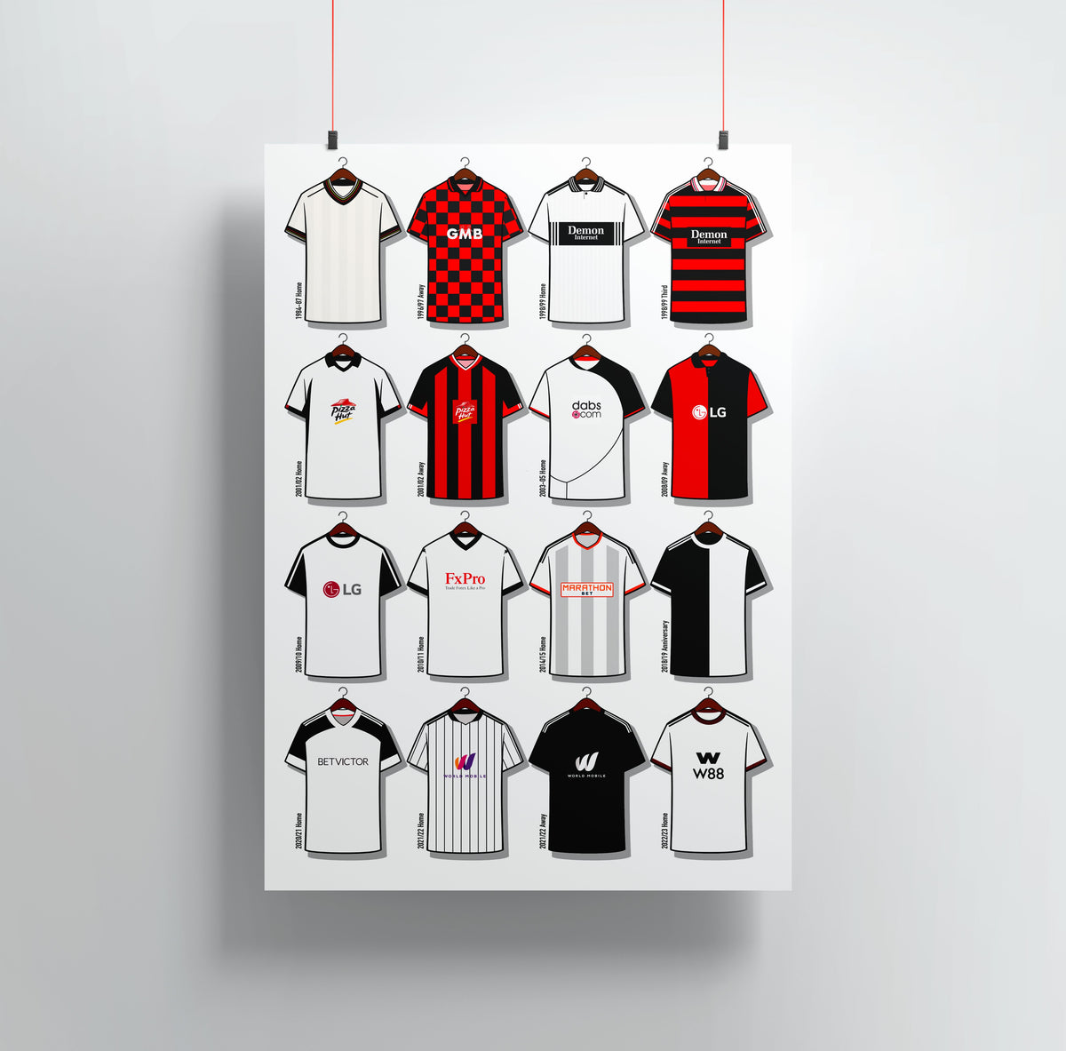 Fulham Shirts Print