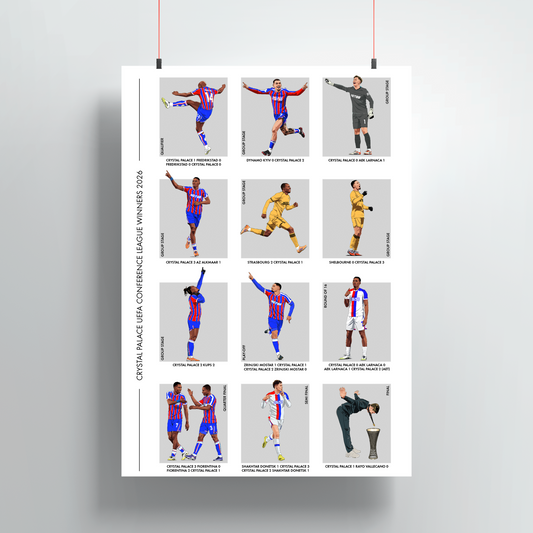 Crystal Palace Conference League 'The Road to Leipzig' Print