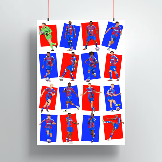 Crystal Palace 25/26 Squad Print