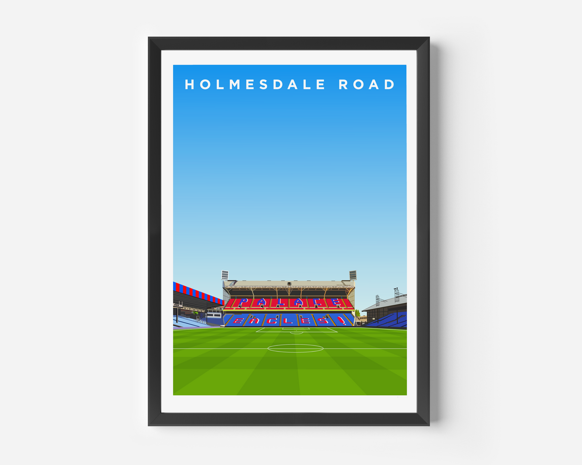 Holmesdale Road Stand Print - Crystal Palace - Selhurst Park