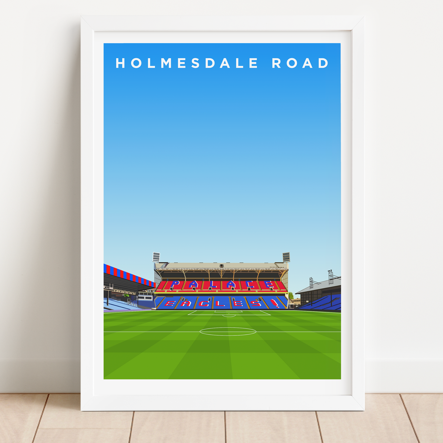 Holmesdale Road Stand Print - Crystal Palace - Selhurst Park