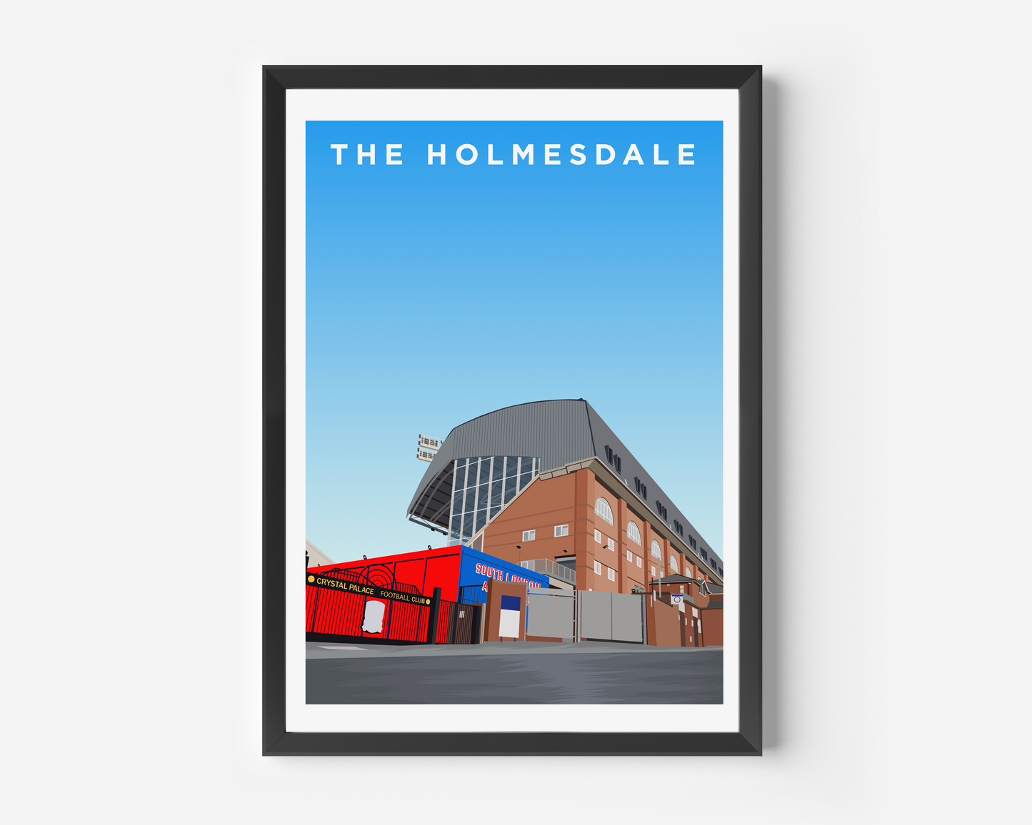 Holmesdale Road Stand Print - Crystal Palace - Selhurst Park
