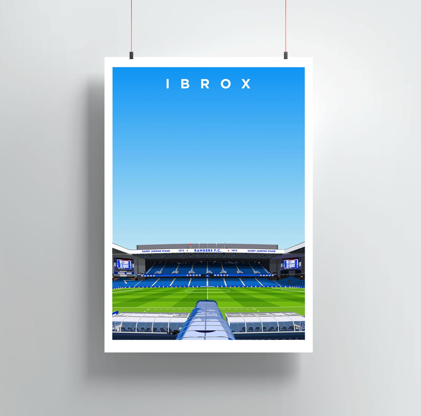 Ibrox Stadium Print