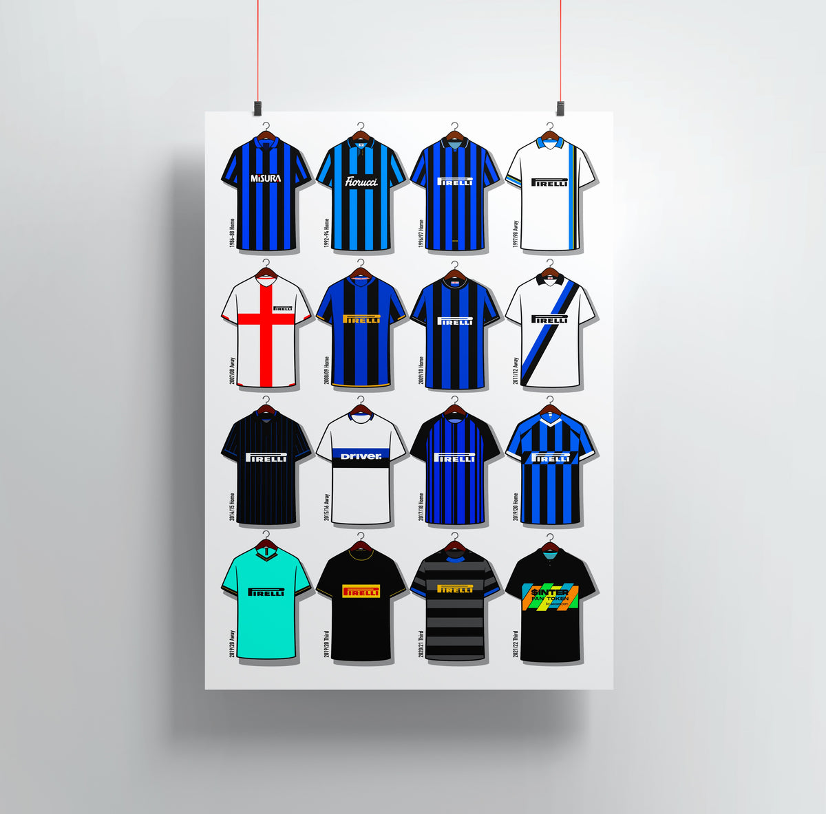 Inter Milan Shirts Print - Internazionale