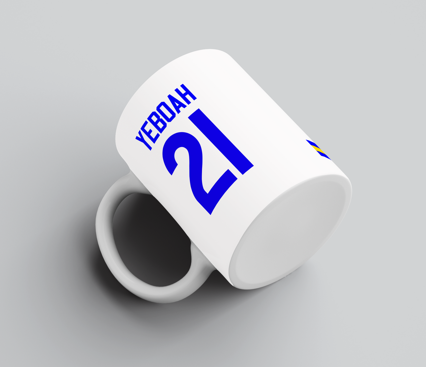Personalised Retro Leeds United Mug - Any Name and Number