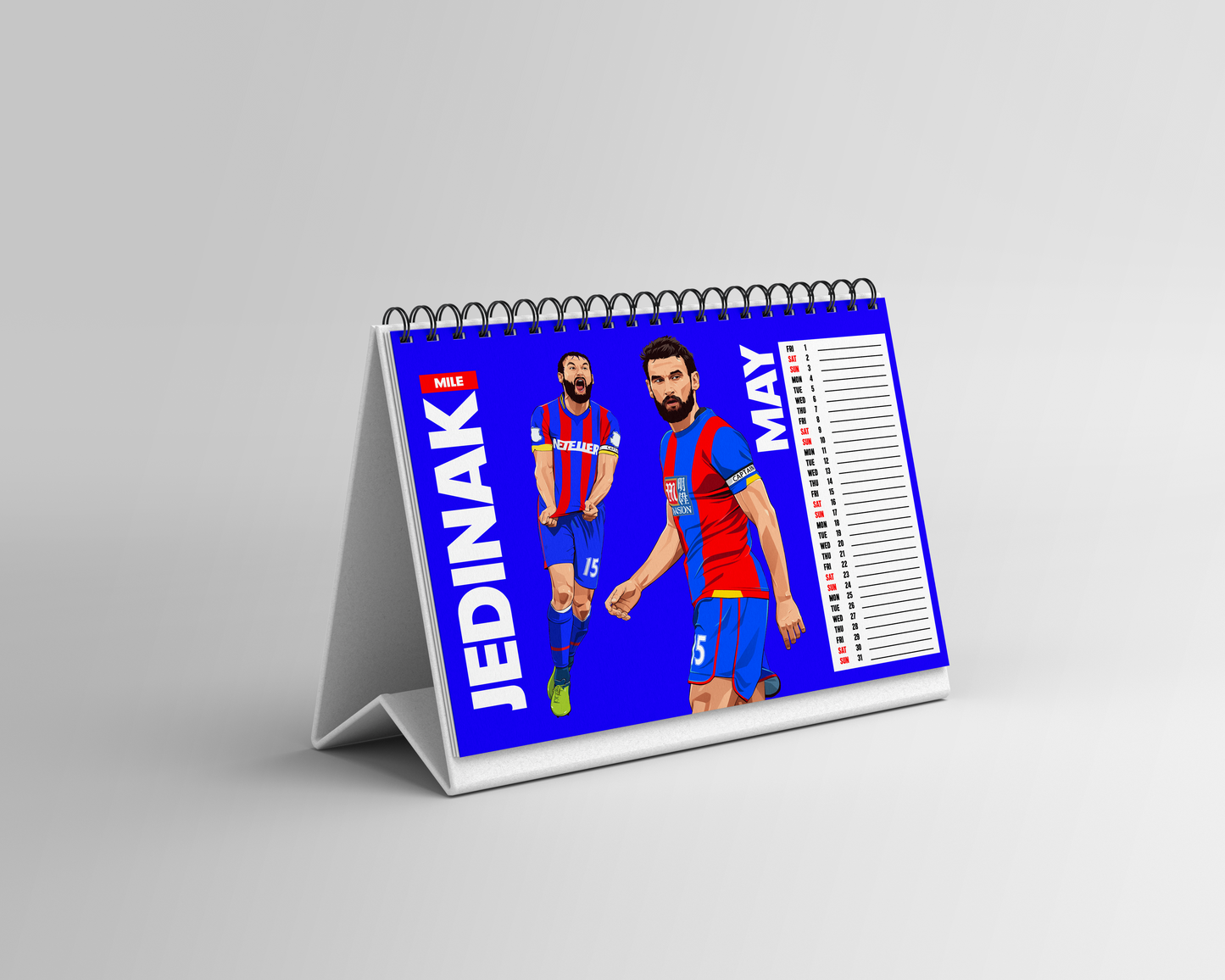 Palace Classic Players 2026 Desk Calendar