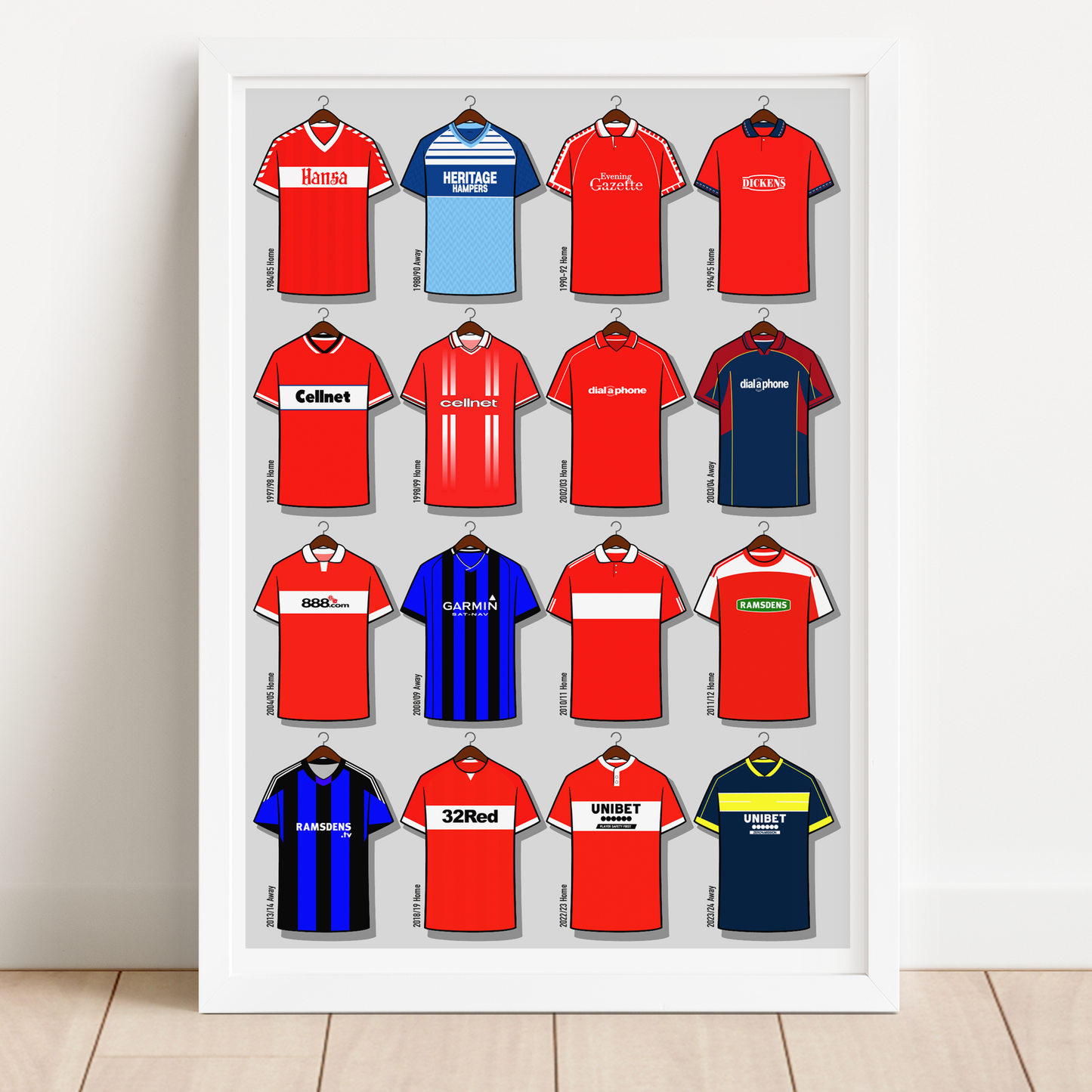 Middlesbrough Shirts Print