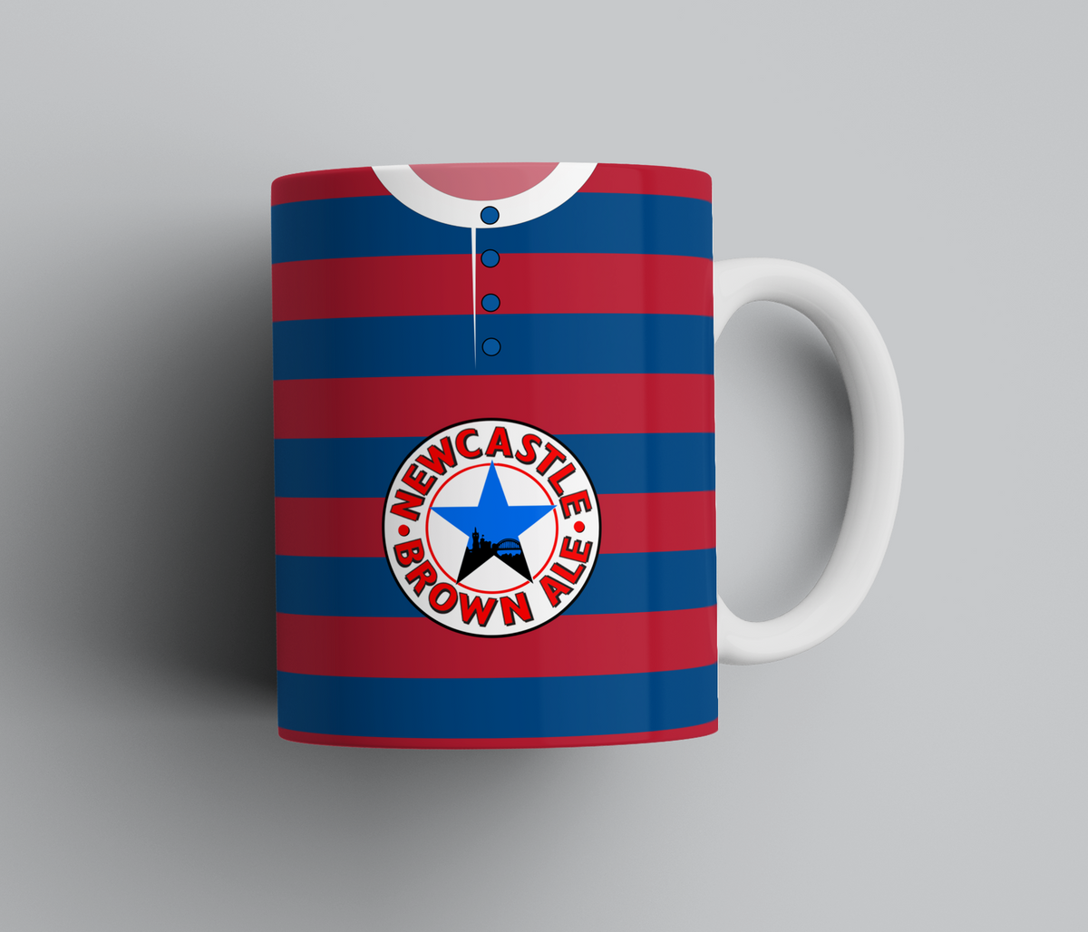 Personalised Retro Newcastle Away Shirt Mug - Any Name and Number